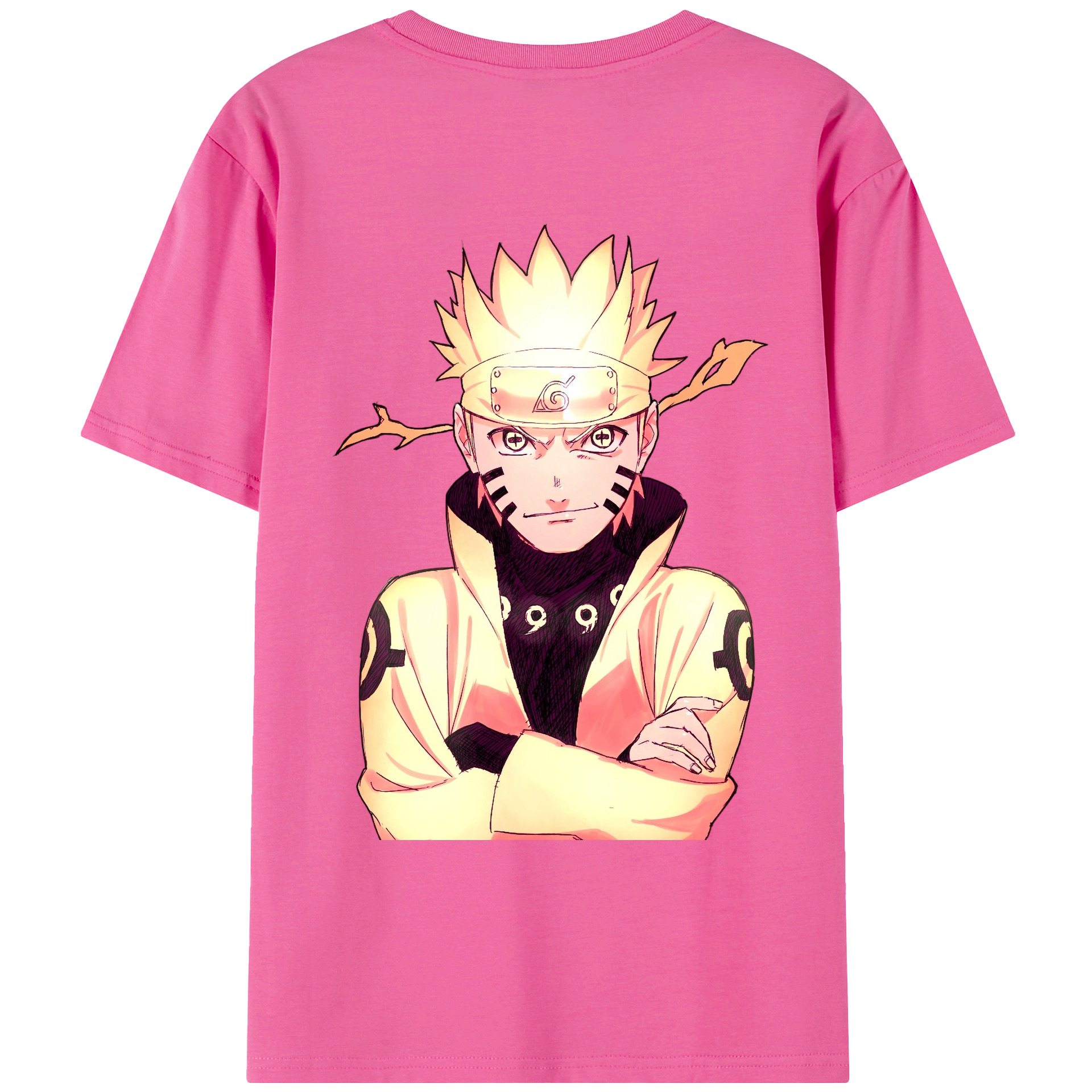 （画像用） NARUTO -ナルト- うずまき ナルト Uzumaki Naruto レディース半袖Tシャツ(バックプリント)